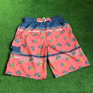 NBN Gear Quick Dry Funny Shark Attack Swimwear Swim Board Short Trunks Size L